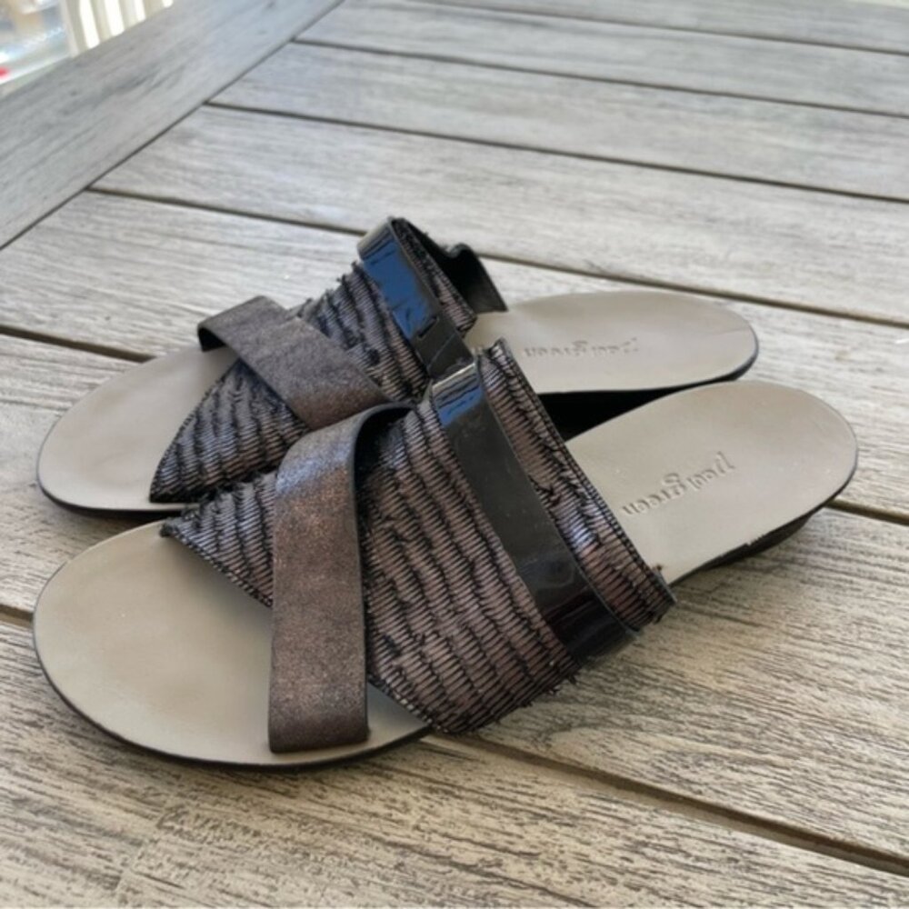 Paul Green Bayside Leather Slide Sandals Womens